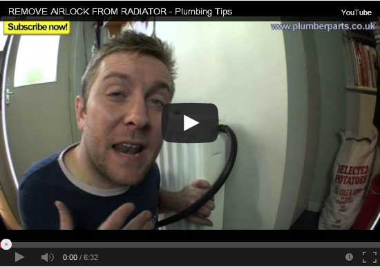 how to remove an airlock from a radiator